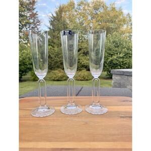 Riedel Crystal Millennium 2000 Champagne Toasting Flute, Made in Austria ~3 Pc
